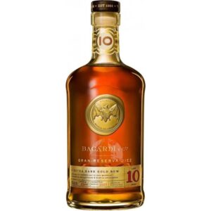 bacardi grand reserva diez 10 years rum liter www.drankenwereld.be 1