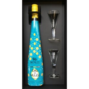 eau de villee distillerie de biercee ecrin prestige 2 verres 40 07l