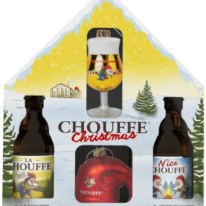 chouffe cadeaupakket met kerstballen 4x33cl cadeau normal